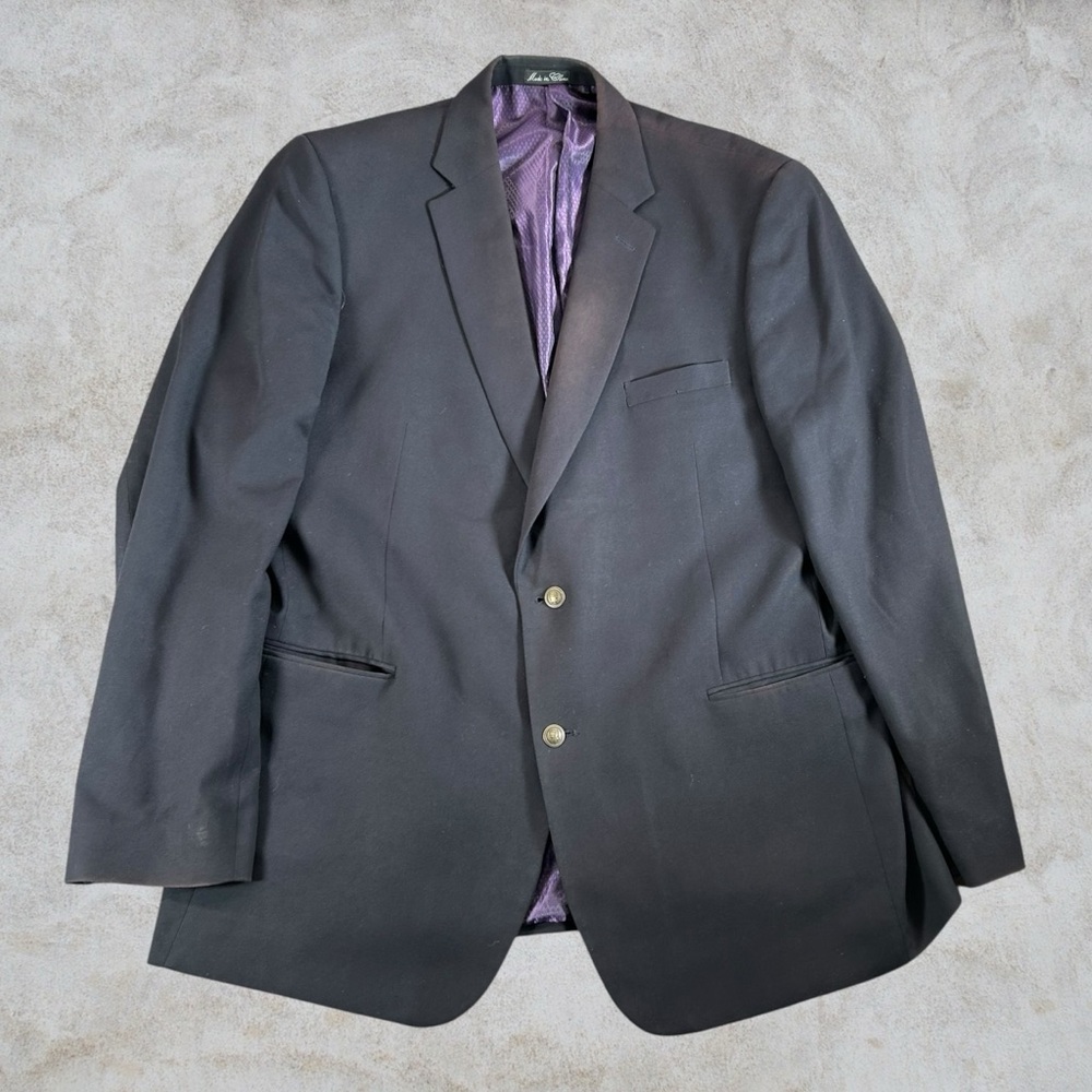 Jean Paul Germain Blazer Mens 50 Black Sports Coat Business Casual Designer Lux